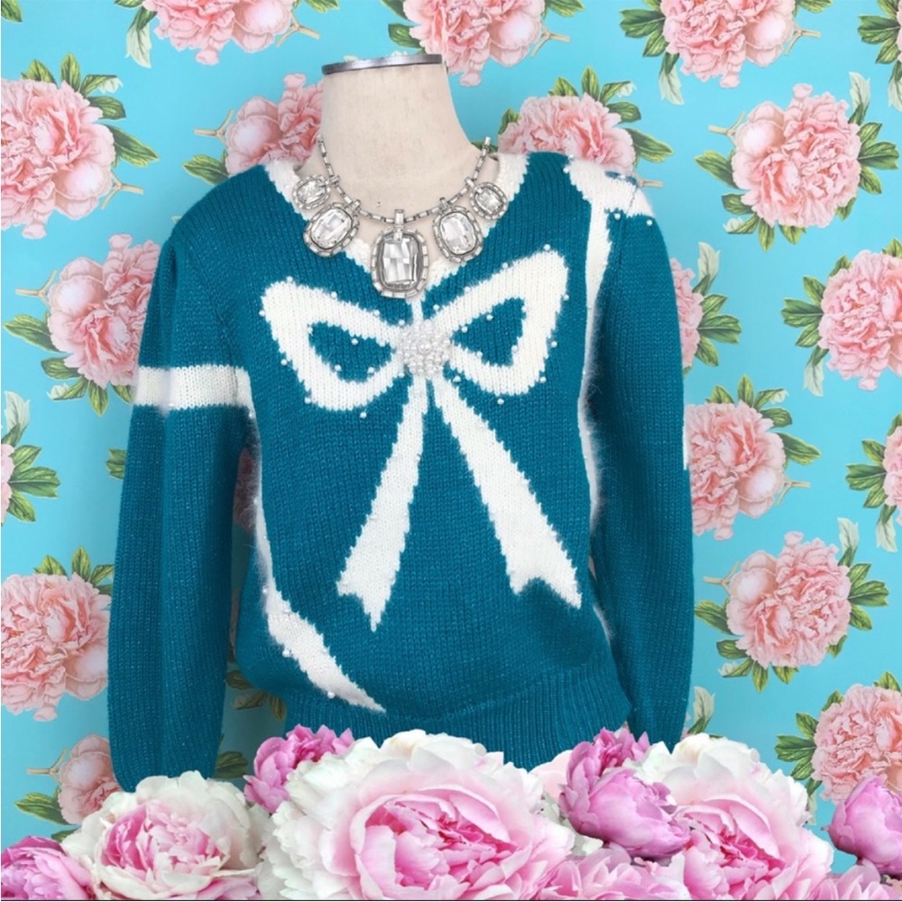 Vintage Jaclyn Smith Angora Coquette Sweater